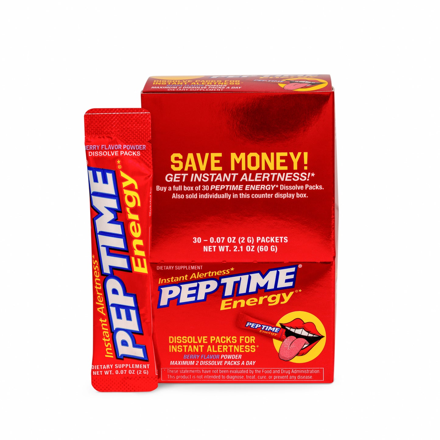 Peptime Energy 30 count box